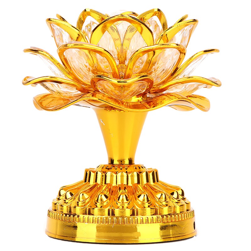 Colorful Light Buddhism Faith Supply Lotus Light (Without Battery Deliver