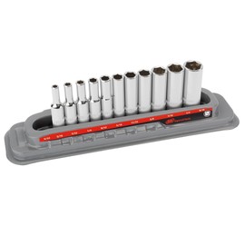 Ingersoll Rand 11 Pc. 1/4 in. Drive Deep Socket Set - SAE 6 Pt.- 752046