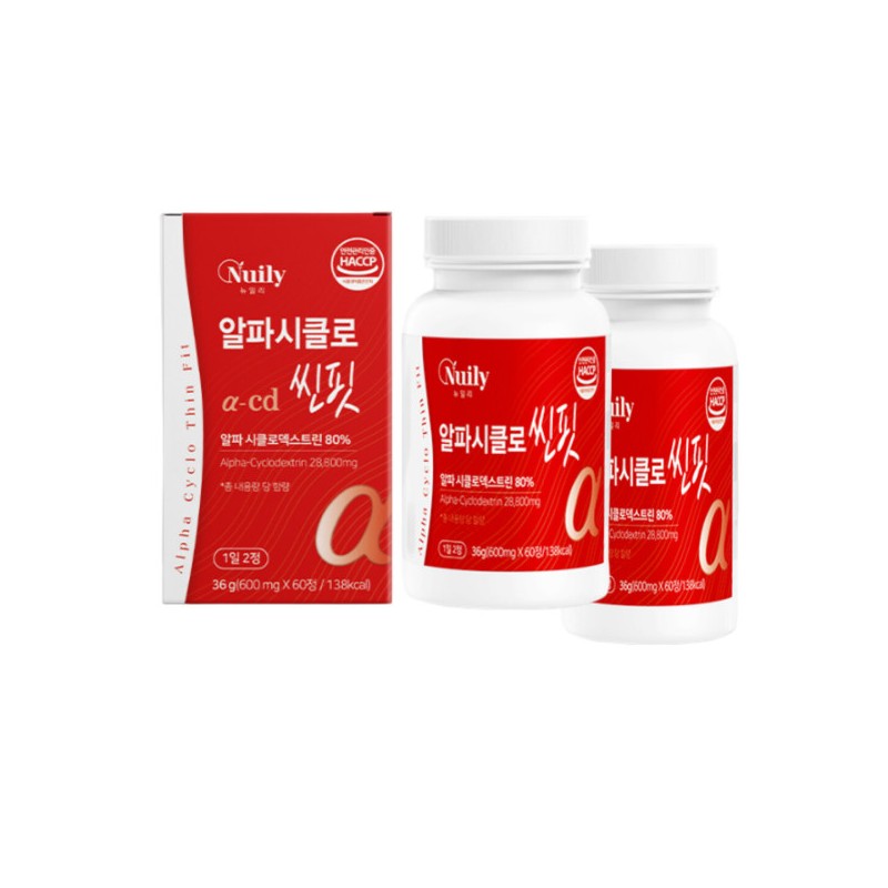Nuily Alpha CD Alpha Cyclodextrin Shin Fit 60 tablets 2