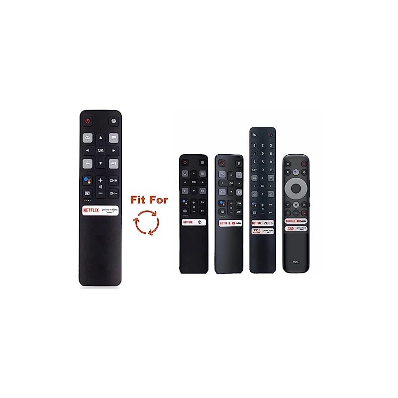Remote RC802V FNR2 Fit for TCL Android 4K Smart TV