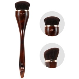 ACMEBEAUTY Angled Foundation Brush for Liquid Cream Blending, Brown, 1Pcs