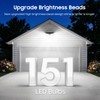 Solar Motion Sensor Lights Outdoor, 151 LED Super Bright Solar