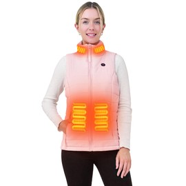 ANTARCTICA GEAR Women's Heated Vest With 16000mAh Battery Pack, Rechargable Lightweight Heated Vest for Winter Outdoor