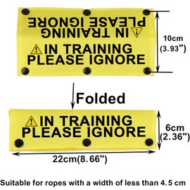 Funny Dog Leash Sleeve In Training Please Ignore Dog Leash Wrap Sleeve Alert Tag Pet Birthday Gift (Training Please Ignore)