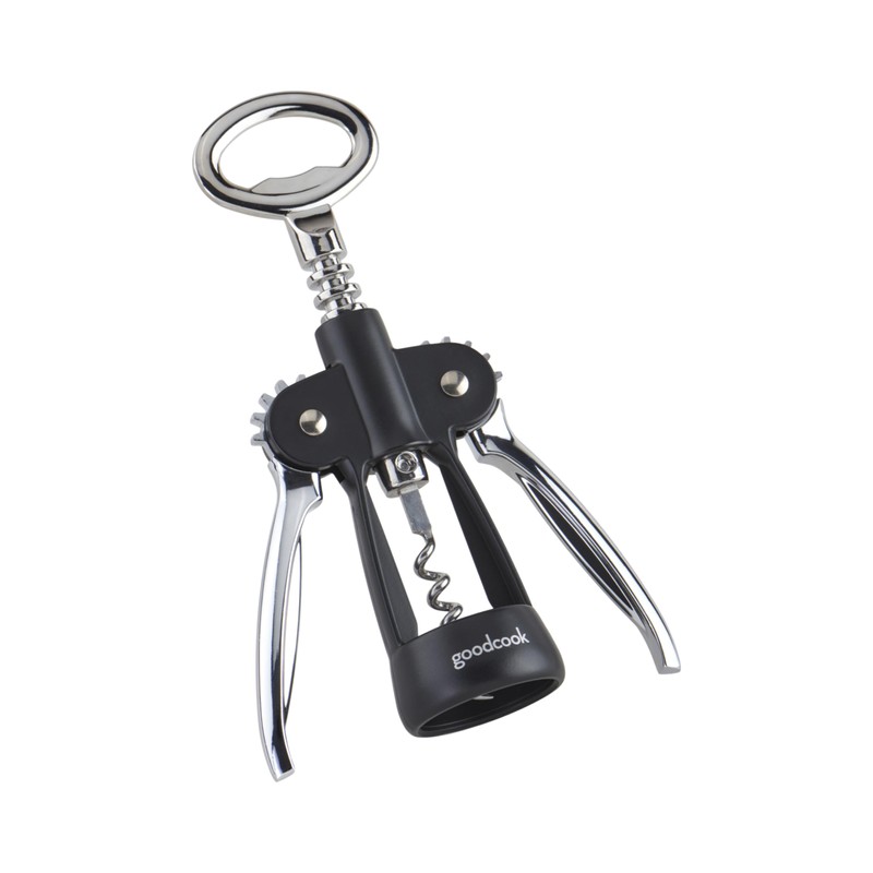 GoodCook Gourmet Deluxe Winged Corkscrew, Stainless Steel Worm, Universal Fit