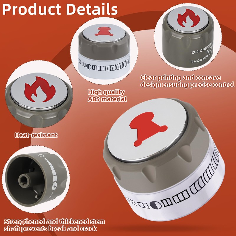 67692 Control Knob Kit for Weber Summit,9 Pack Grill Knobs