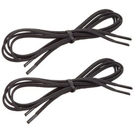 Tylastic Shoelaces, 2 Pairs of 26" Black Laces 1/8" Wide, Extra Durable Shoe Laces for Added Support & Comfort, Elastic Shoe Accessory for Runners, Disabled, & Handicapped, No Special Tying or Lacing