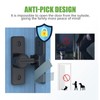 Betensh Sliding Door Lock 90 Degree Flip Door Lock Screw