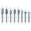 8PCS Set Stone Carving Set Tungsten Steel Rotary Polishing Rotary