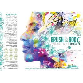 Fusion Body Art Brush and Body Wash Face, Body and Brush Soap by Jest Paint