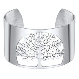 FOCALOOK Women's Bracelet Simple Open Bangle with Knot 18k Gold Plated Minimalist Adjustable Bangle Bracelet Accessory for Girls, Not precious metal, Without gemstones.