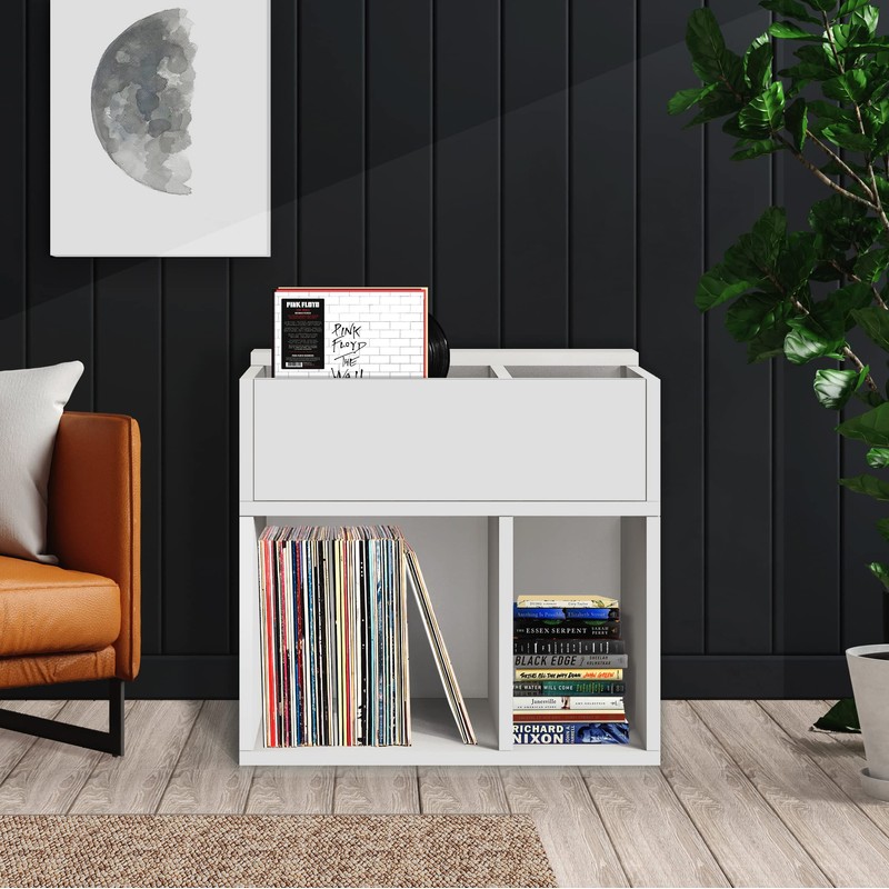 Way Basics 2 Tier Vinyl Record Multi Shelf LP Records