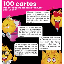 Glop Enterrement de Vie de Jeune Fille - EVJF - Jeu à Boire - Jeu Evjf - Bride to Be - Team Bride - Jeux de Cartes Adulte - Jeu de Société Pour Apéro & Soirées - 100 Cartes