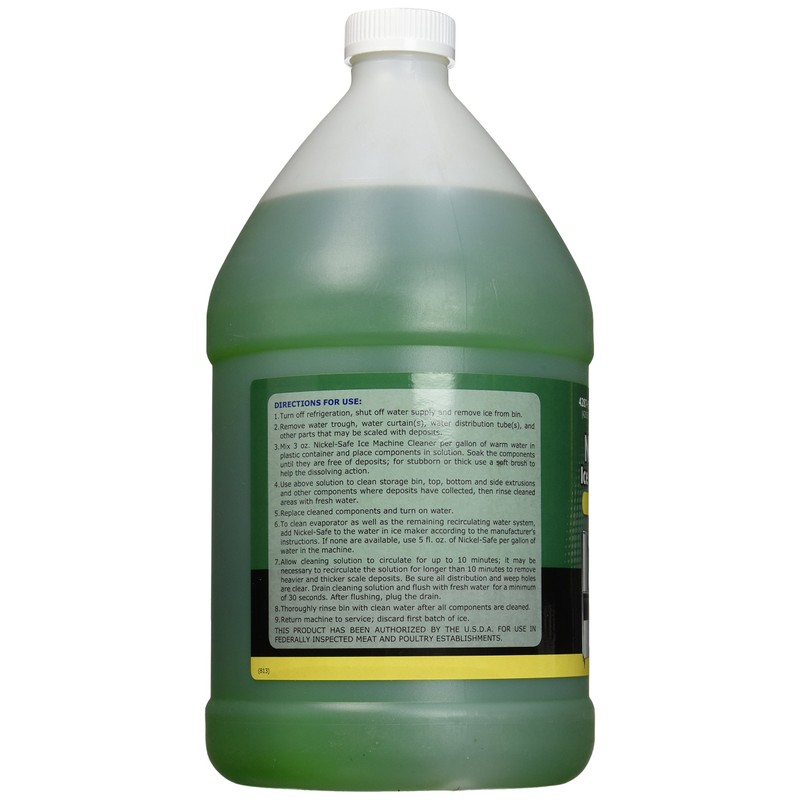 Nu-Calgon Inc 428708 Ice Machine Cleaner-1 gallon, Green, 128 Fl