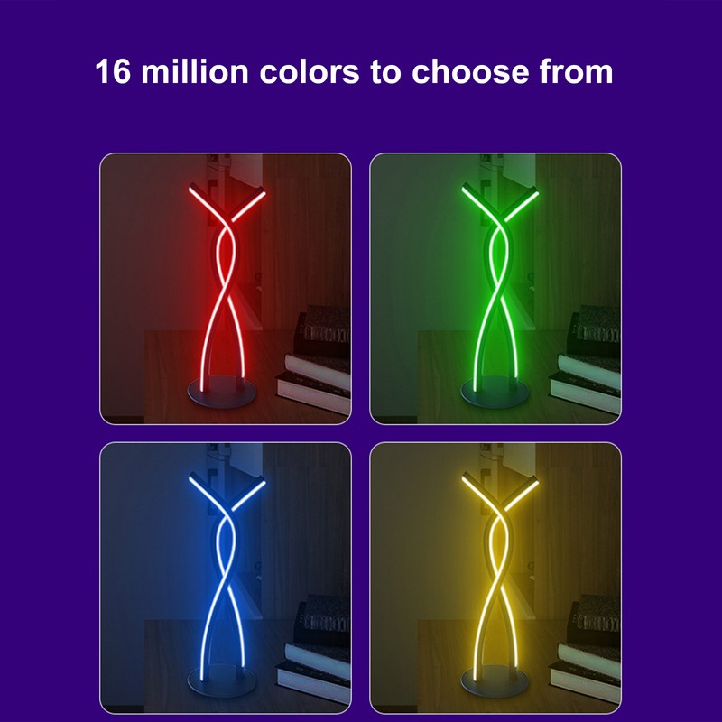 Smart Bedroom Bedside Lamp Tabletop Desk Lamp with APP and