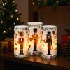 Lasumora Christmas Nutcracker Flameless Pillar Candles with Remote Timer, LED