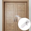 2 White Aluminum Deadbolts (2" and 3"), White Aluminum Deadbolt