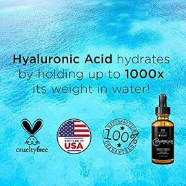 Radha Beauty Hyaluronic Acid Serum for Face, 2 fl. oz - Infused with Vitamin C  E  Green Tea  Jojoba Oil for Anti-Aging, Wrinkles, and Fine Lines -   