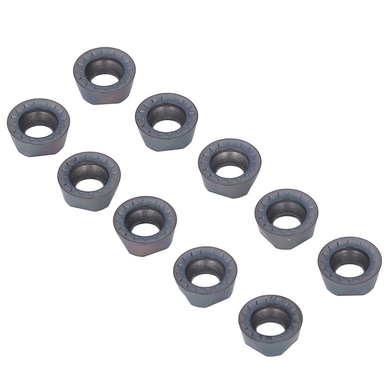 10Pcs Carbide Turning Inserts Round Coated Blade for Wood Metal