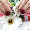 ❗Limited❗ Passion Rose Handmade Nail Tips - Long Almond /