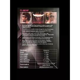 Ameta Wrap Around Face Shield for Full Protection with Protective Safety Visor