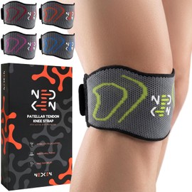 Patellar Tendon Knee Strap – Knee Support for Women And Men, Patella Knee Strap, Knee Brace for Running, Adjustable Patella Support Strap for Knee Pain, Tendonitis & Sports (Green)