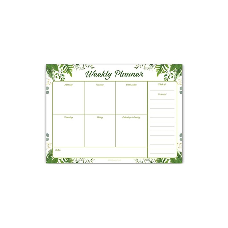 Weekly Planning Pad, To Do List, Daily Planner Notepad, List