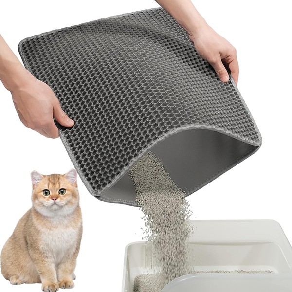 VIPTUVI Cat Litter Mat, Honeycomb Double Layer Design, Waterproof &