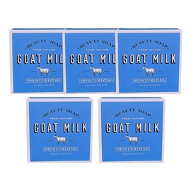 Aekyung Shower Mate Goat Milk Natural Moisturizing Facial Soap White 5 Pieces / 샤워메이트 산양유 천연 보습 세안 비누 화이트 5개