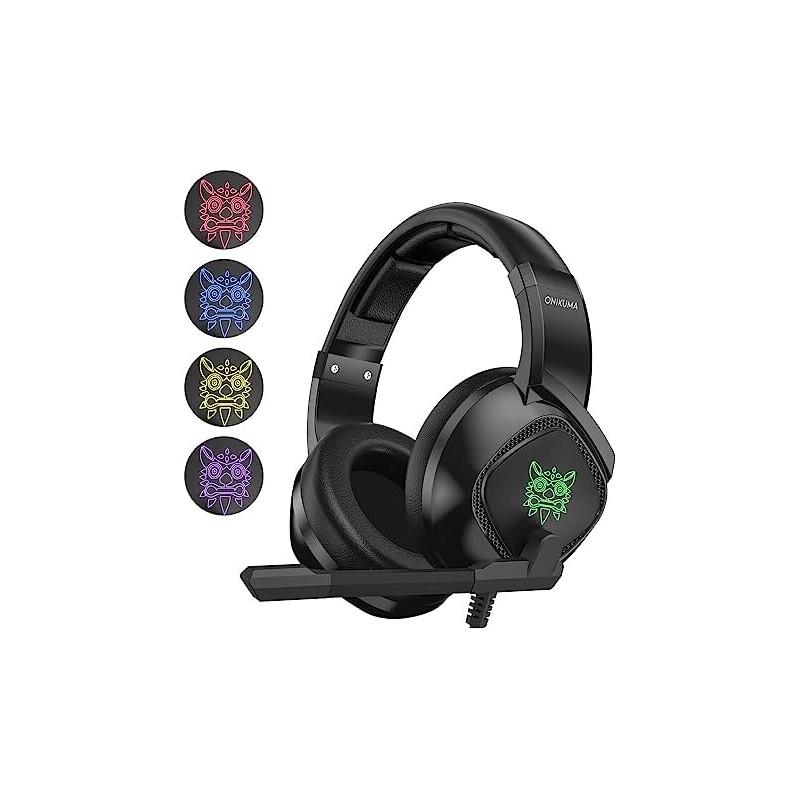 K19 Auriculares para juegos con cable de 3,5 mm Auriculares