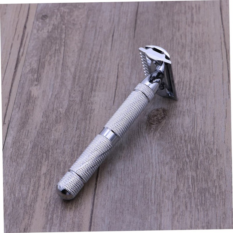 FOMIYES Men's Double Edge Safety Razor Stainless Steel Shaver for