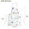 ECZOIL Waterproof Cooking Apron Adjustable with 2 Pockets for Kitchen