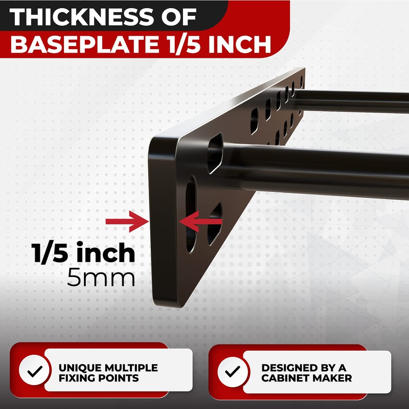 Set of 2 Floating Shelf Brackets 11 inch Multiple Mounting
