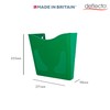 Deflecto Green Portrait A4 Wall Mounted Document Holder - A4
