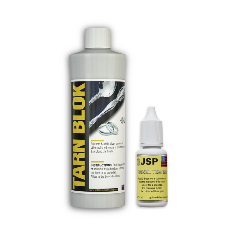 JSP Nickel Testing Solution & Tarn-Blok Anti Tarnish Seal Protect