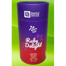 Ruby Delight Herbal Infusion Tea Lemongrass Hibiscus Rose Petals mix berries (70g) Invigorating Aroma