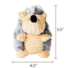 Cozy Buddy Hedgehog Squeaky Dog Toy - Materials: 80% Polyester