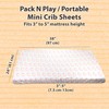 Mini Crib Sheets 3-Pack – Fitted Baby Sheets for Mini
