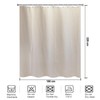 YISURE Extra Long Linen Textured Shower Curtain 220cm drop, Heavy
