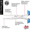 Cuda 8" Stainless Steen Freshwater Fishing Pliers, Needle Nose