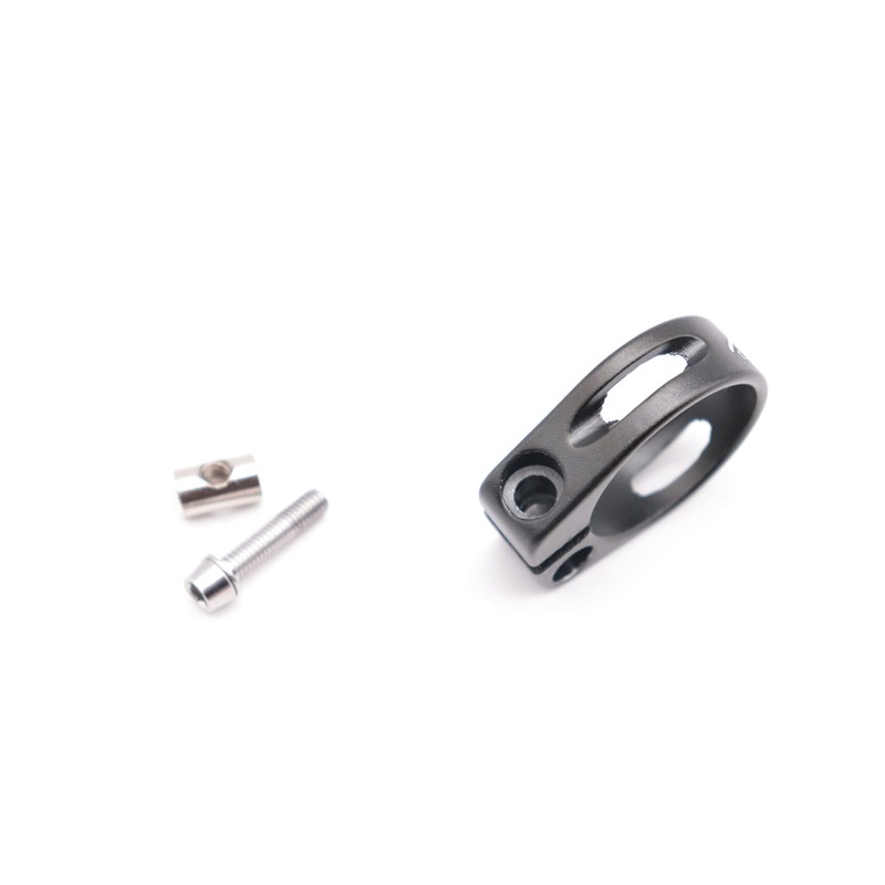 Aluminium bicycle seat clamp screw, 31.8 mm from CarbonEnmy., black