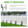 ATCWF 4-Pack 3.74" Width Fence Post Repair Kit, 24in Total