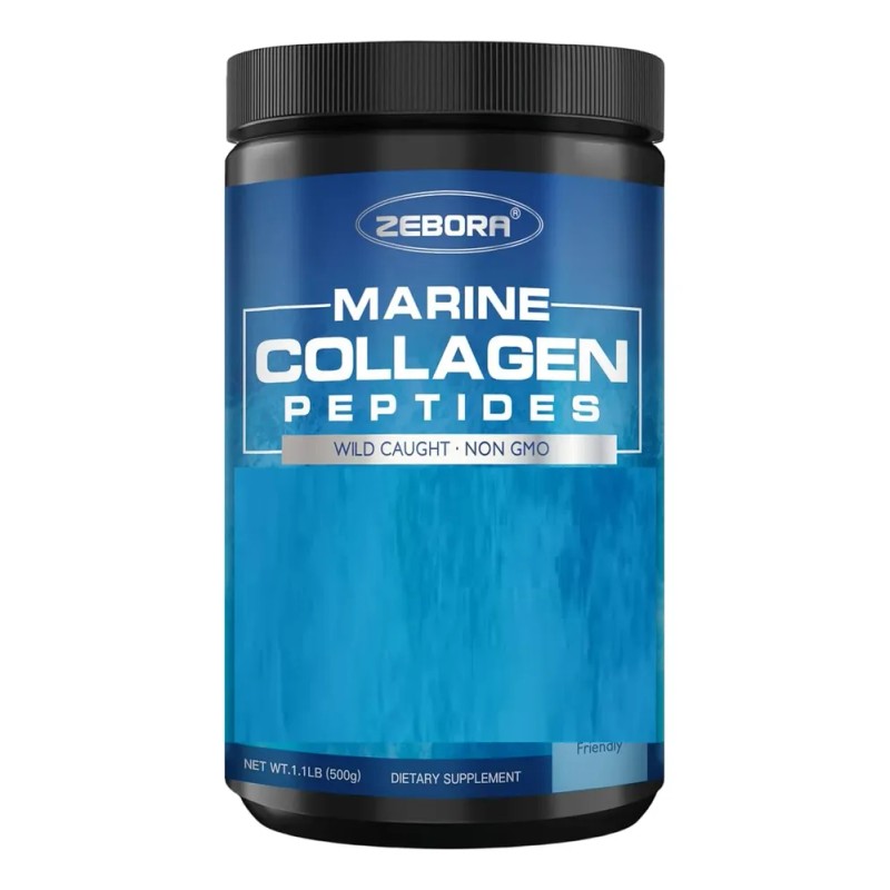 Zebora Peptidos De Colageno Marino 500g En Polvo Hecho Usa