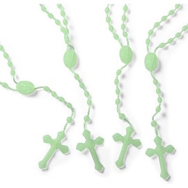 17'' luminous in the dark rosary, imported from Italy - 12 rosary set (Luminous) - Color: Luminous