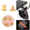 Button Rivets Screw Rivets, 20 Pieces Round Head Copper Rivets