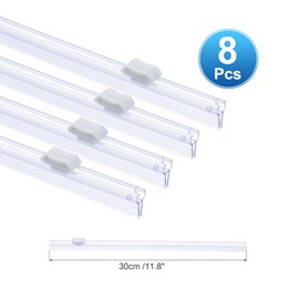 PATIKIL 8pcs Plastic Wrap Cutter, 12in Plastic Wrap Slide Cutter Snap Card Slot Installation Replacement for Aluminum Foil Wax Paper Parchment Paper Wrap Dispenser, White