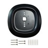 Thermostat Black Decorative Wall Trim Plate Mount Fit for Ecobee3,