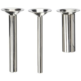 (3) new Stainless Steel stuffing tubes for Kitchenaid mixer meat grinder attachments. FGA and Vintage