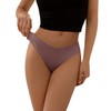 DEANGELMON Seamless Thongs Women No Show Thong Underwear Workout Panties