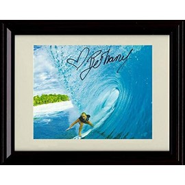 Framed Bethany Hamilton - Big Wave Soul Surfer - Autograph Promo Print (Black Cherry, 8x10)